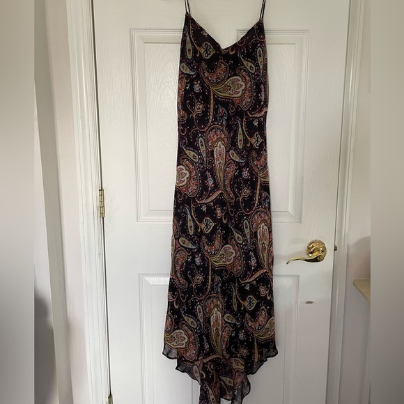 Macy's Dresses & Skirts - Tessuto VINTAGE 90s Paisley Silk Tank Maxi Dress